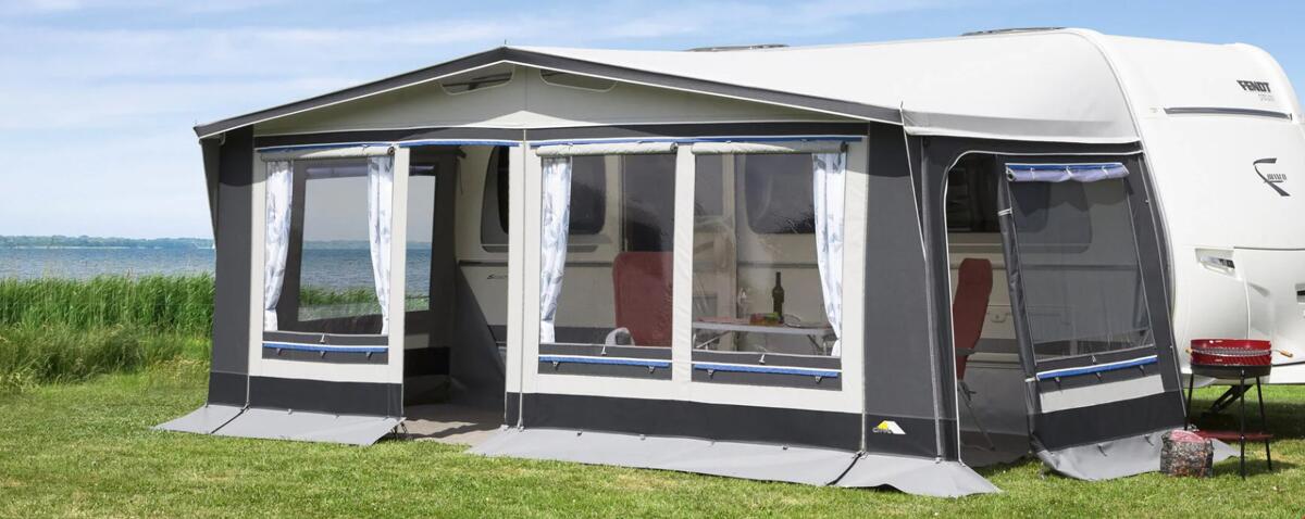 Fortelt Easy Polo 300 dybde 300 cm stålstang 28 mm - dwt forfra