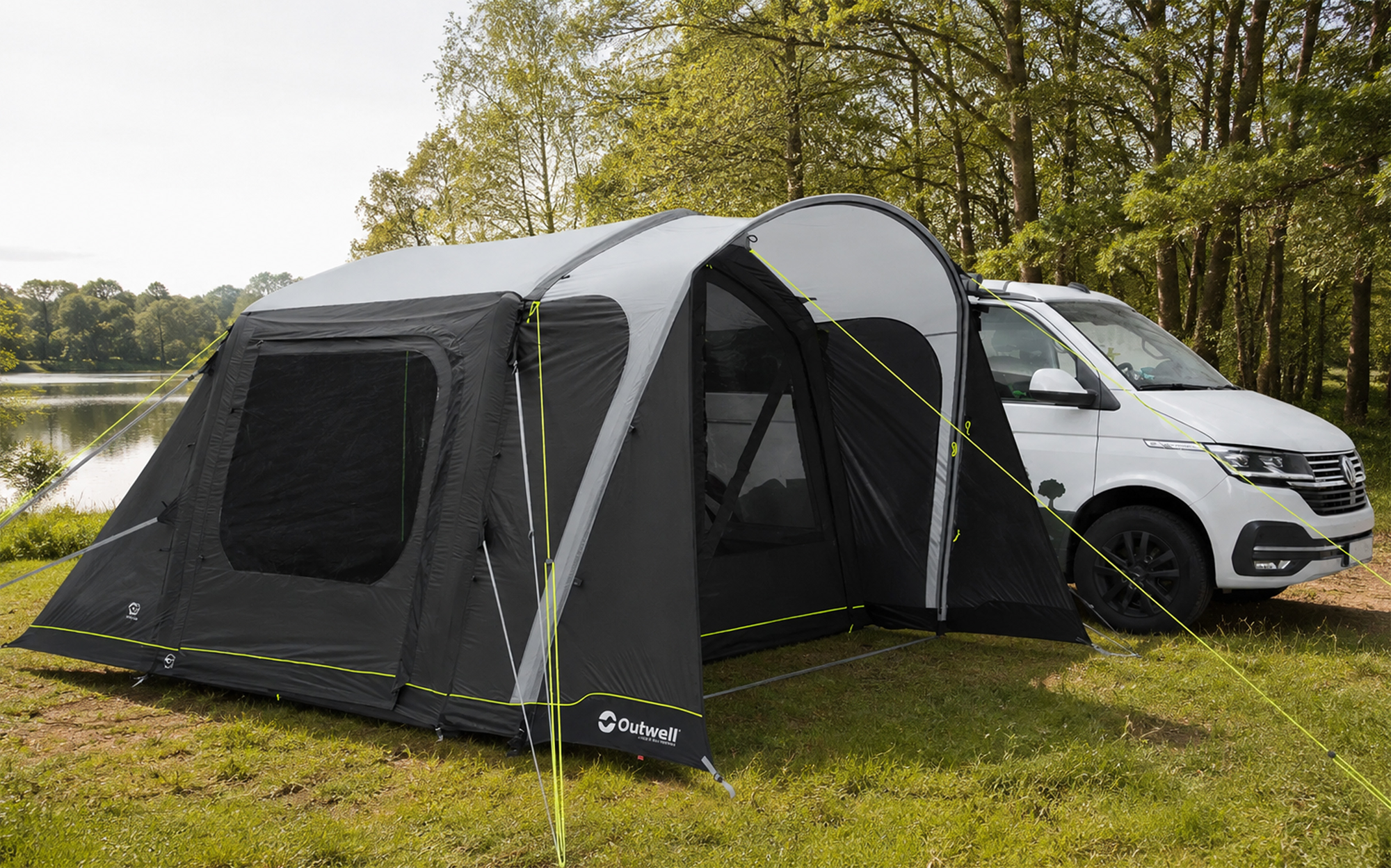 Fortelt Jones M Power Air oppblåsbart 320x320 cm for bobil - Outwell forfra