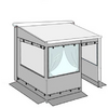 Detalj av Fortelt Privacy Room CS Light 250 Van, 250 cm materiale