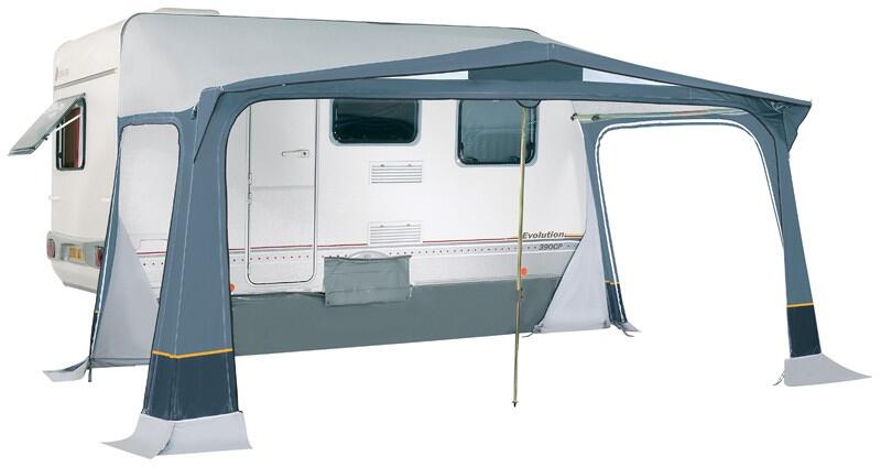 Fortelt Trigano Ocean sesong 250 cm dyp polyester stålstenger bakside
