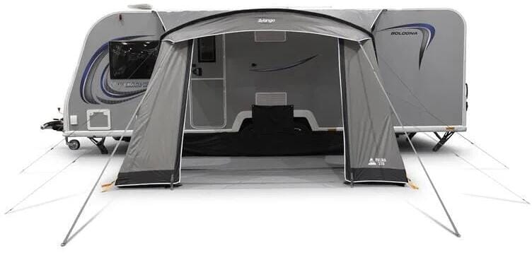 Nærbilde av stålstenger på Fortelt Vango Palma 330 touring 240 cm dyp 11,4 kg Cloud Grey