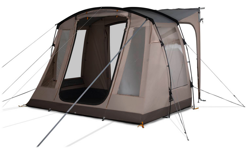 Detalj av stoff og sømmer på Fortelt Waypoint for van, 4 personer, monteringshøyde 180-210 cm - Kampa