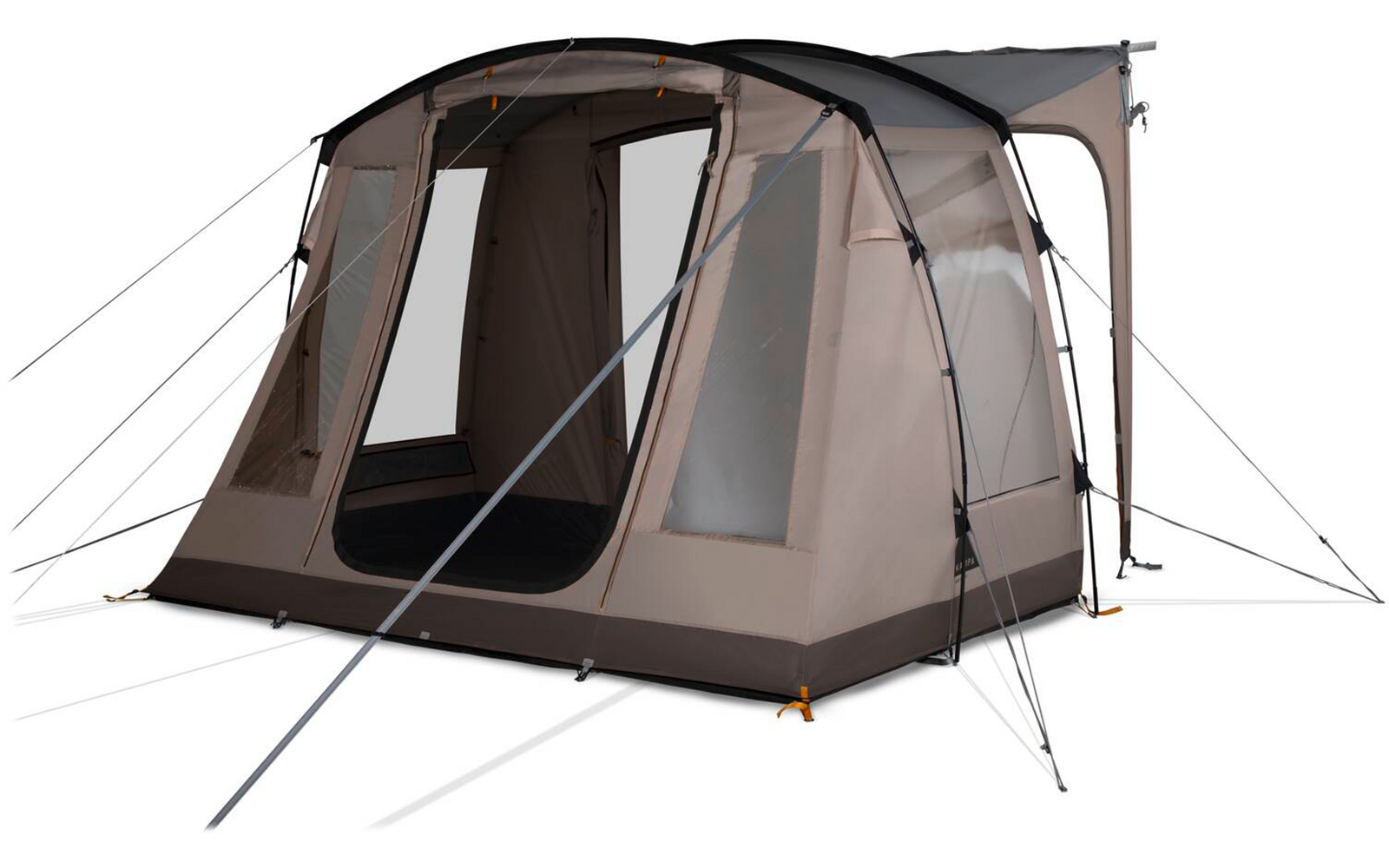 Detalj av stoff og sømmer på Fortelt Waypoint for van, 4 personer, monteringshøyde 180-210 cm - Kampa