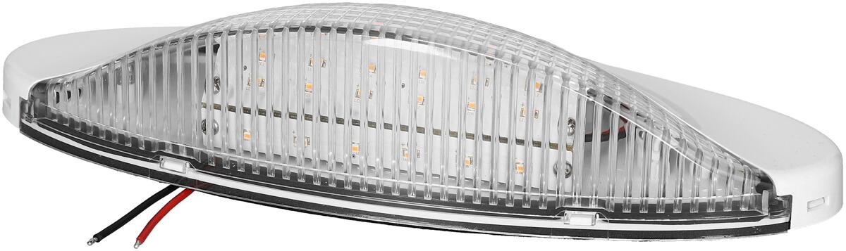 Forteltlampe Wave LED 2W 12V vanntett hvit forfra