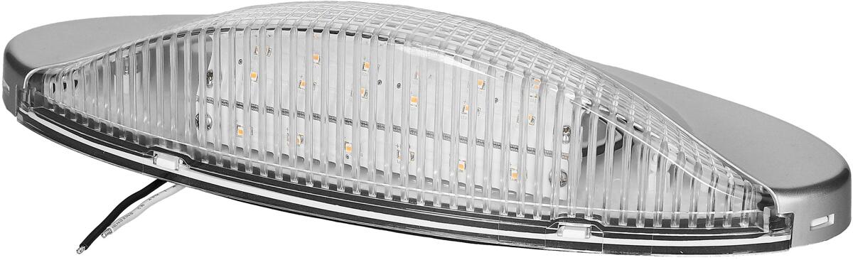 Forteltlampe Wave LED 2W 12V vanntett sølv forfra