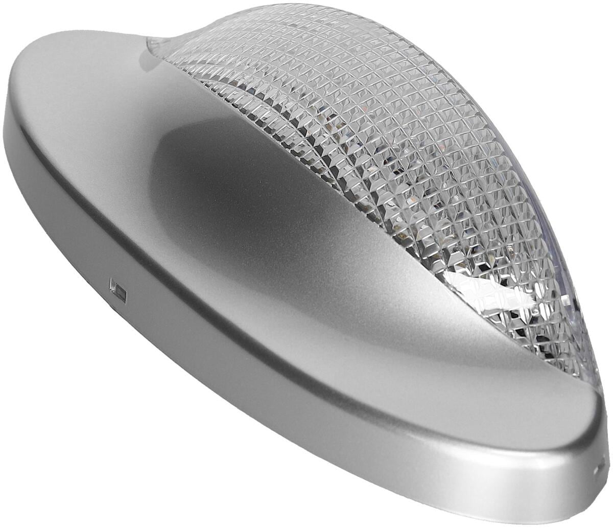 Bakside av Forteltlampe Wave LED 2W 12V vanntett sølv