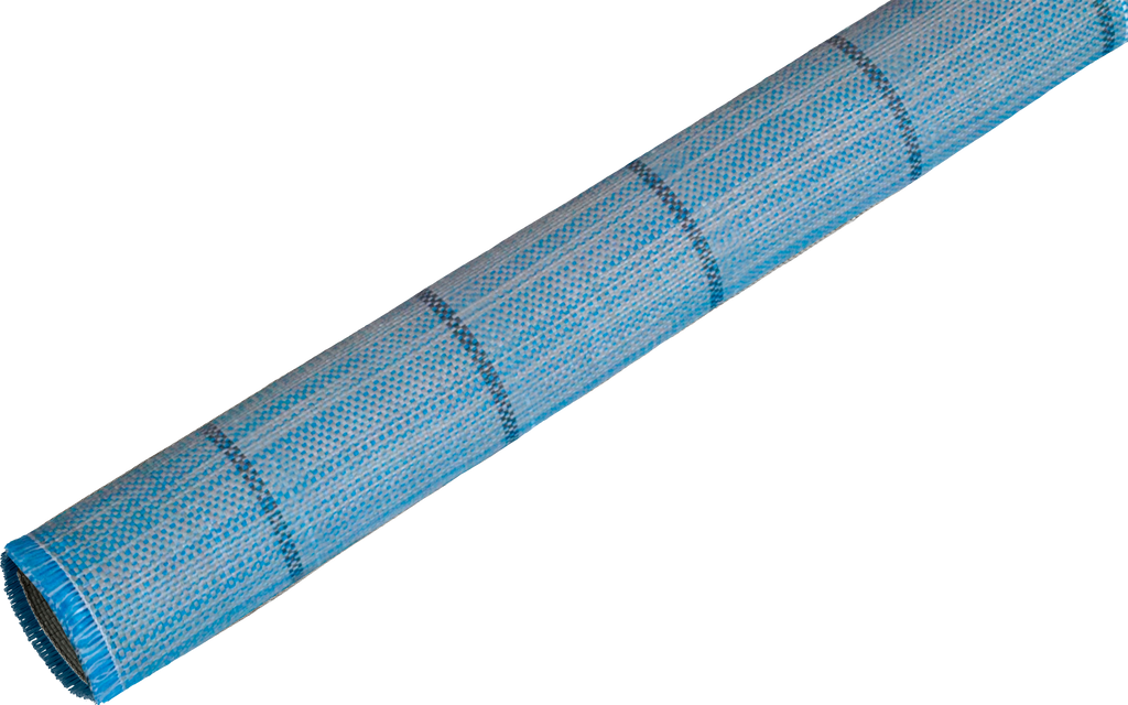 Forteltteppe Exclusiv 250x300 cm blå med bæreveske forfra