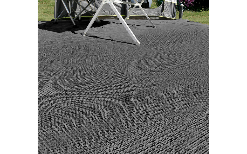 Forteltteppe Paragon 250x300 cm grå montert under markise