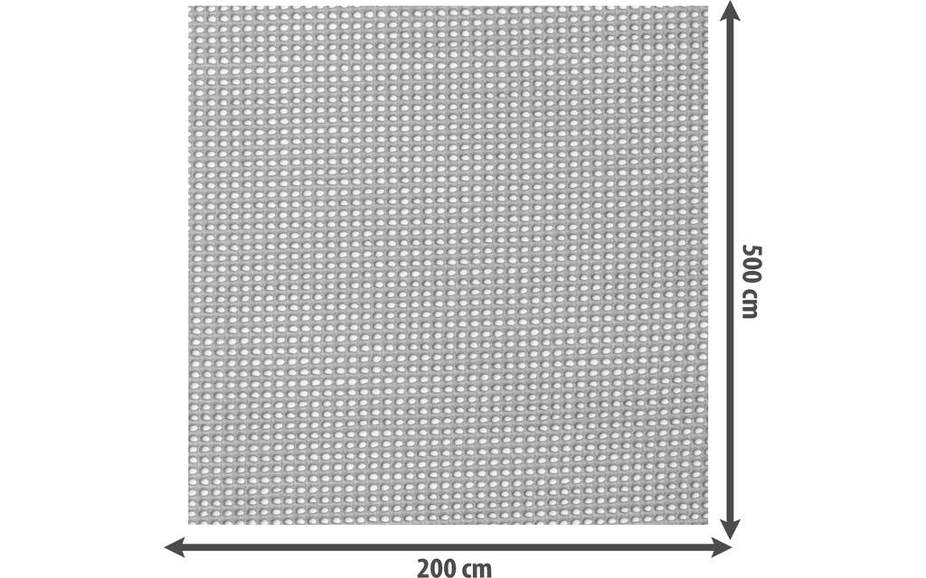 Forteltteppe Soft 550 g/m² 200 x 300 cm grå bakside