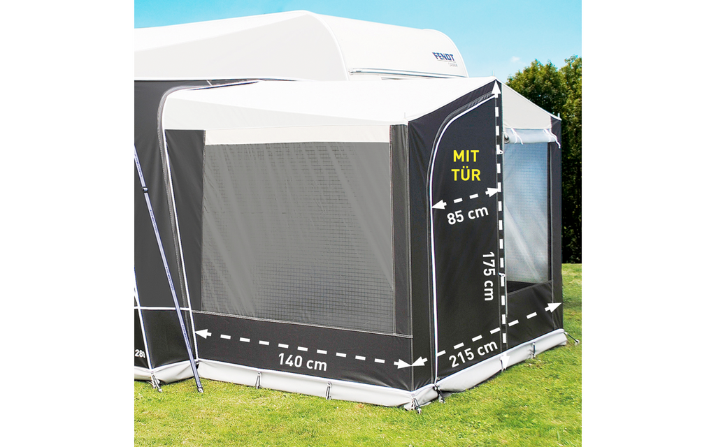 Detalj av Forteltutbygg De Luxe WS-1 215x140 cm for fortelt med stålramme