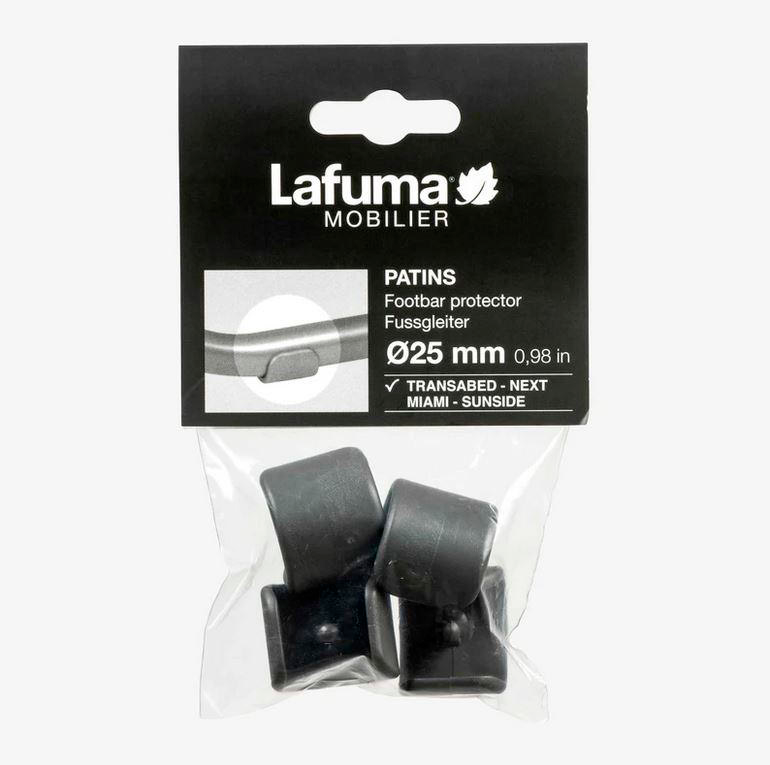 Fotbeskyttere for solseng RT2 Ø 25 mm 4 stk antrasitt forfra