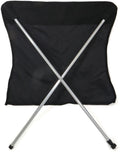 Fotdel for Travelchair Luxus campingstol, svart forfra