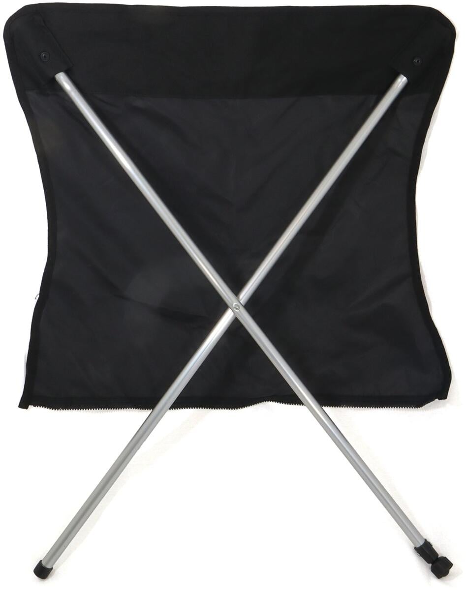 Fotdel for Travelchair Luxus campingstol, svart forfra
