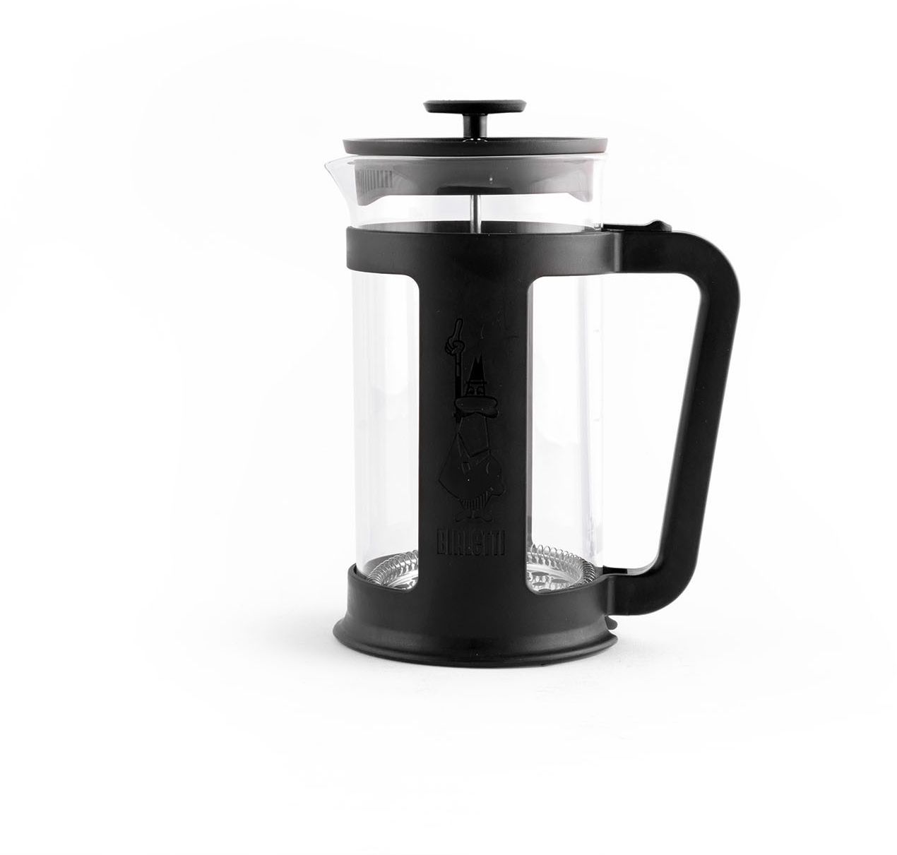 French press kaffebrygger 1 liter borosilikatglass svart - Bialetti for kaffebrygging