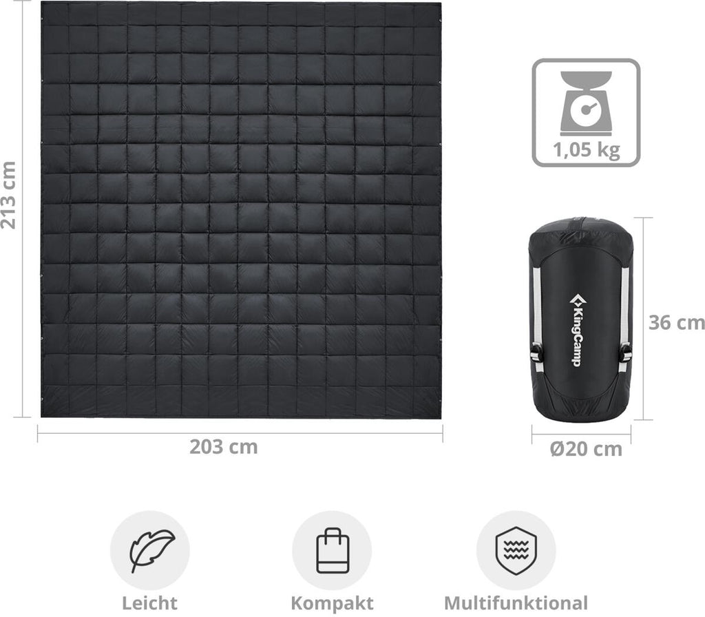 Friluftpledd Smart 1100 213x203 cm 1,05 kg vannavvisende - KingCamp