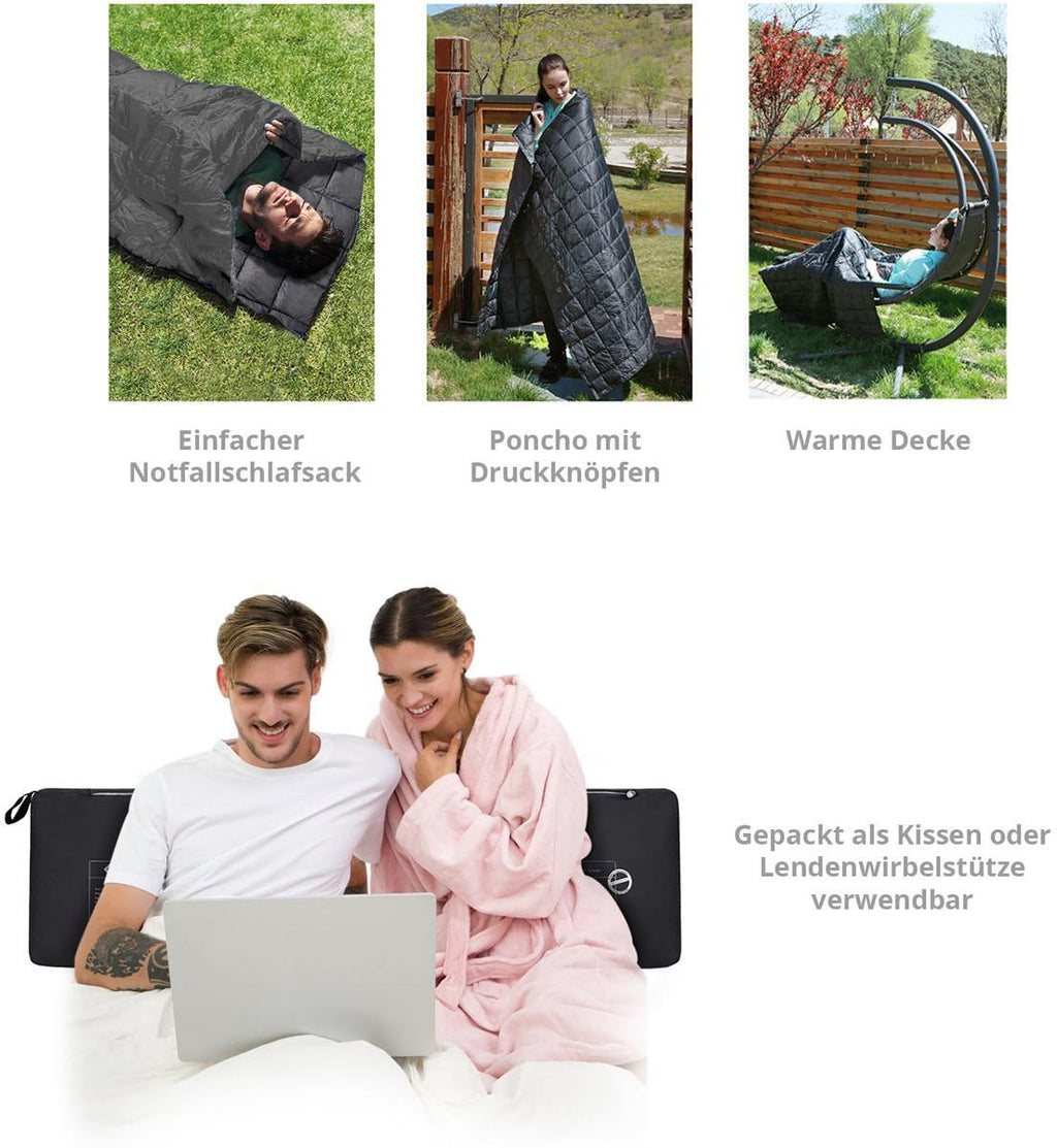 Friluftpledd Smart 540 200x144 cm pakket i transportveske