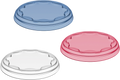 Friskhetslokkesett 3-pk fleksibelt gjenbrukbart transparent forfra