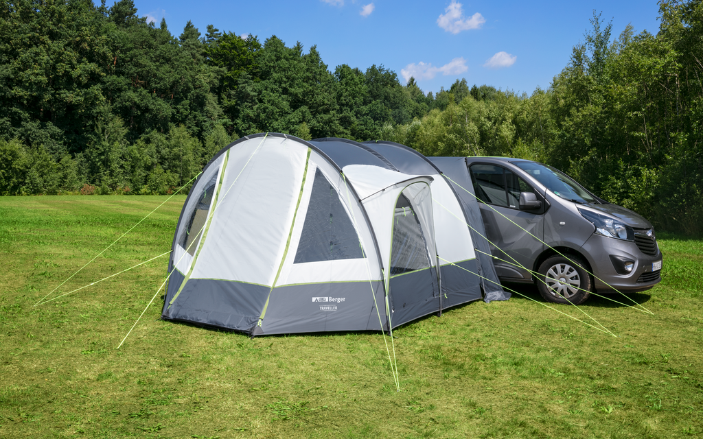 Frittstående bussfortelt Traveller 350x315 cm myggnetting i dør