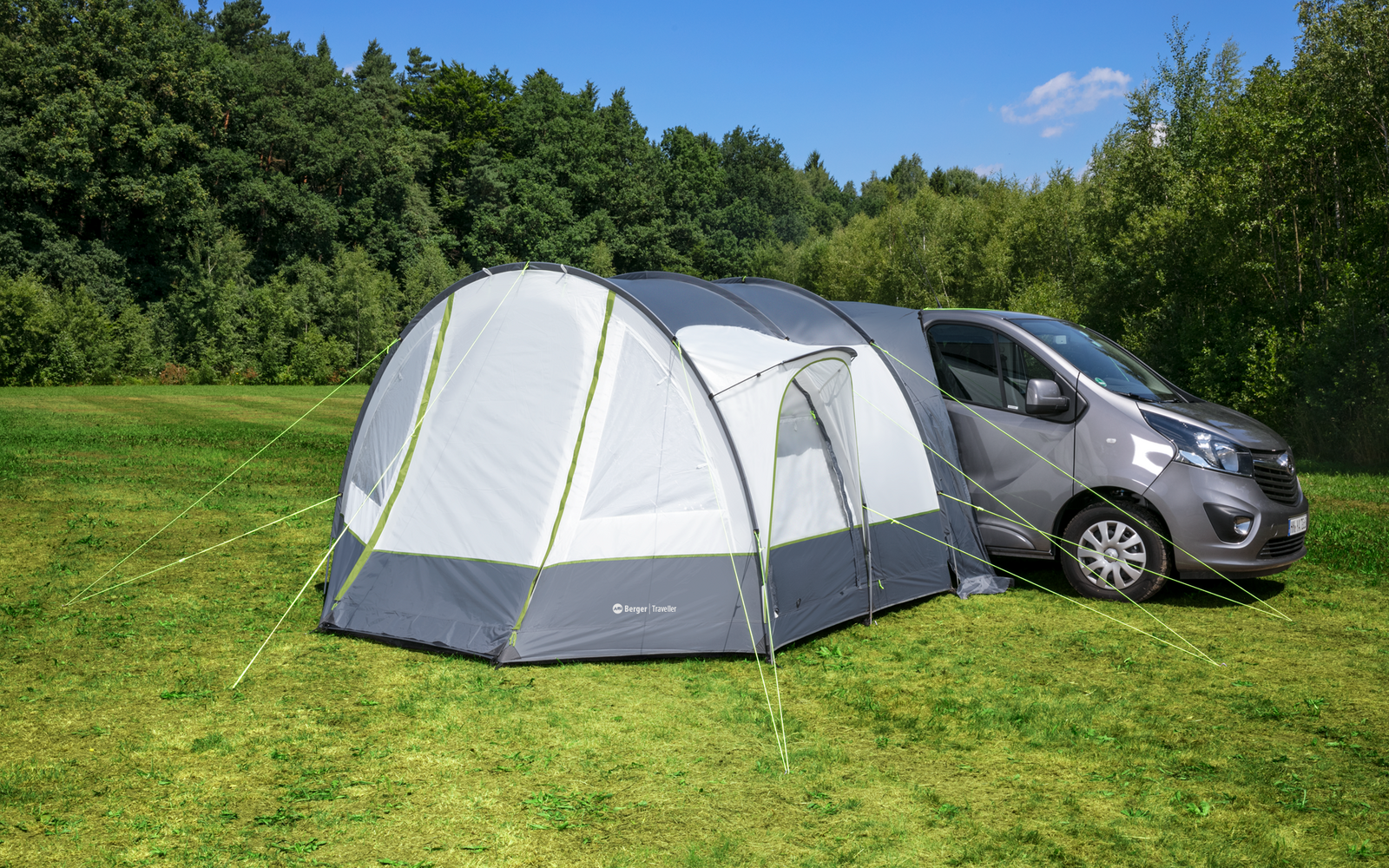 Frittstående bussfortelt Traveller 350x315 cm pakkpose