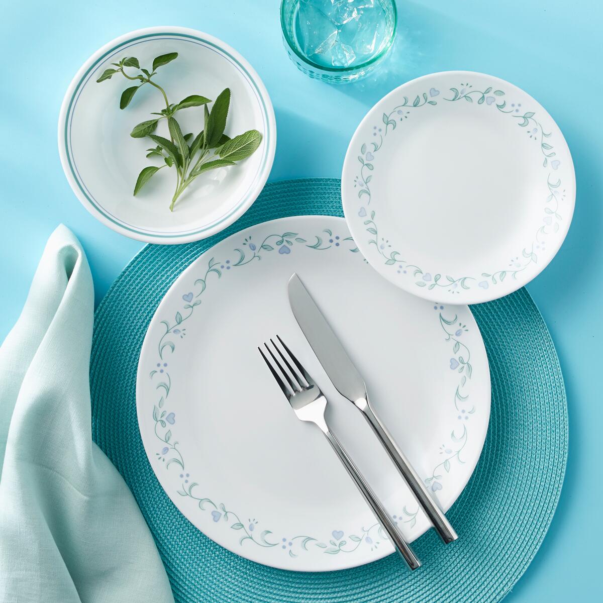 Nærbilde av stripet design på Frokostbolle Country Cottage Vitrelle
