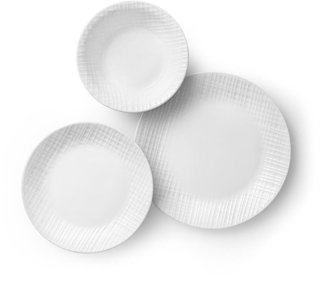 Frokostbolle Linen Weave Vitrelle Ø18,4 cm bakside