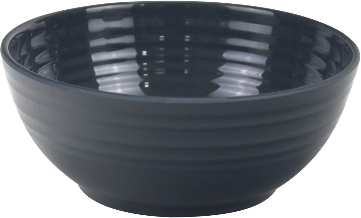 Frokostbolle melamin Granite Grey Ø20 cm fra Flamefield, forfra