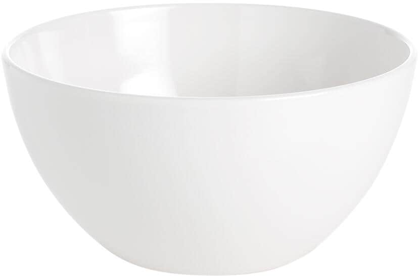 Frokostbolle melamin Highline hvit Ø15 cm Gimex sett forfra