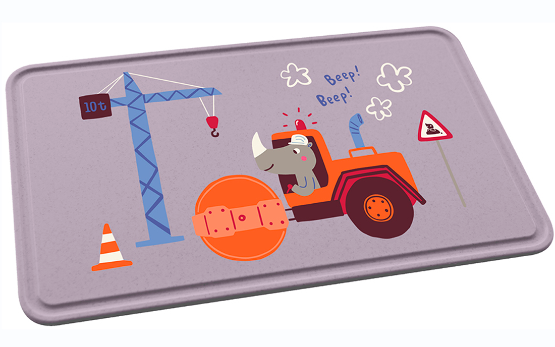 Frokostbrett Connect Board for barn 24 x 15 cm i organic green rex