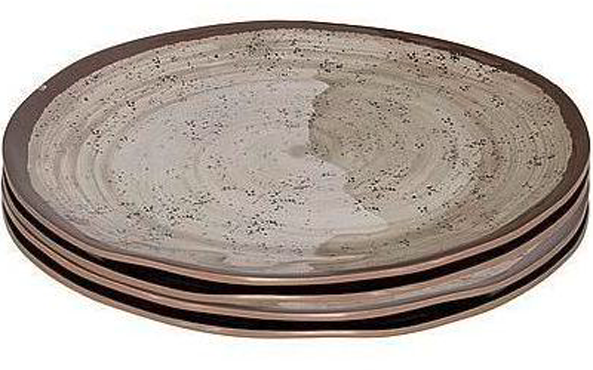 Frokosttallerken Halo 4 stk melamin 23 cm beige - Bo-Camp forfra