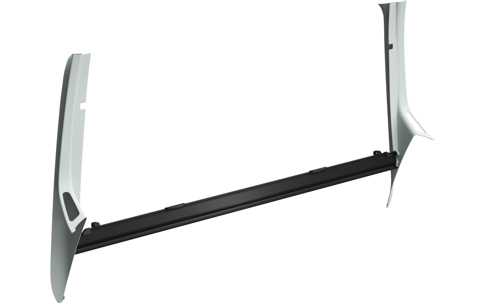Baksiden av Fronrutemørklegging FR 500 for Ford Transit Custom V710
