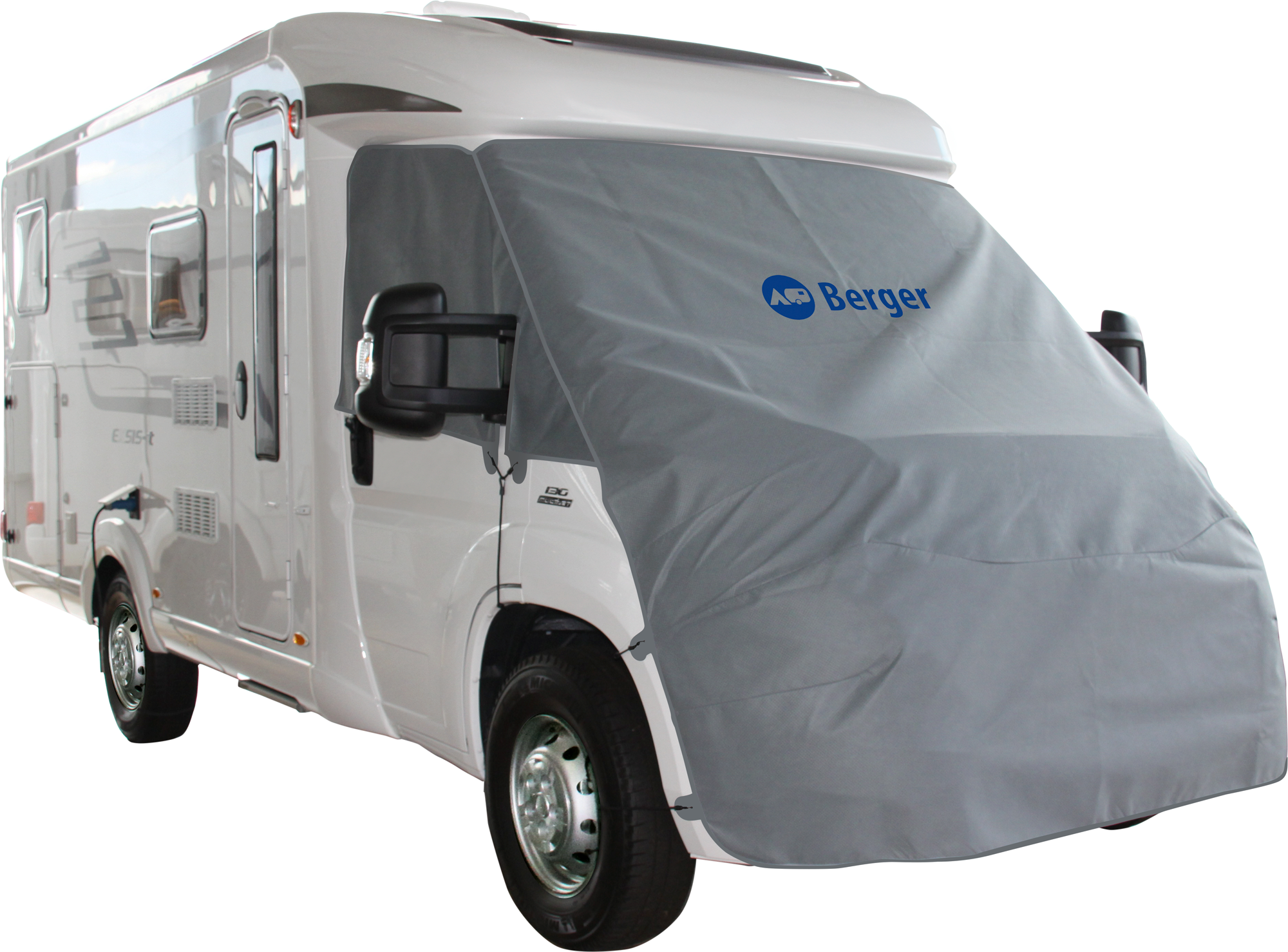 Frontbeskyttelse for Fiat Ducato 06/2006-07/2014 montert på bilens front
