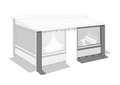 Frontpanel Privacy Room CS light for markisefortelt 240 x 20 cm fra Fiamma