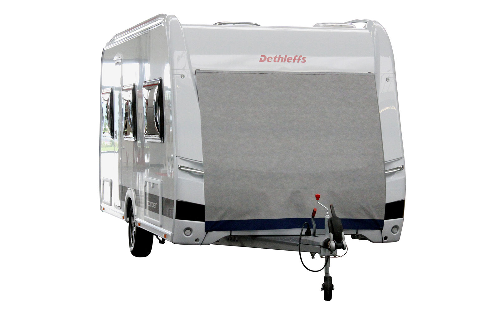 Fronttrekk Supra for campingvogn 140x160 cm Tyvek montert forfra