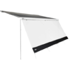 Nærbilde av materiale på frontvegg Sun Blocker G2 solskjerm 100x170 cm for markise Thule