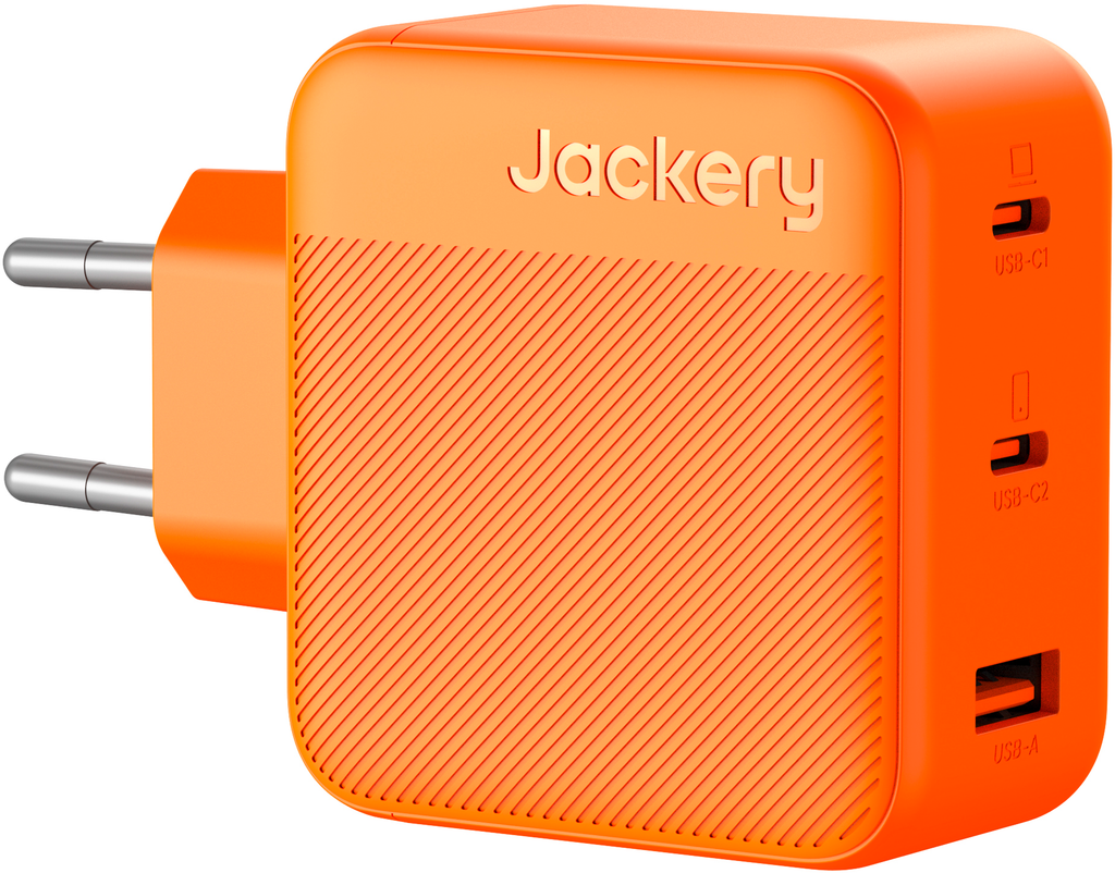 GaN hurtiglader 3-port 100 W USB-C Power Delivery - Jackery forfra