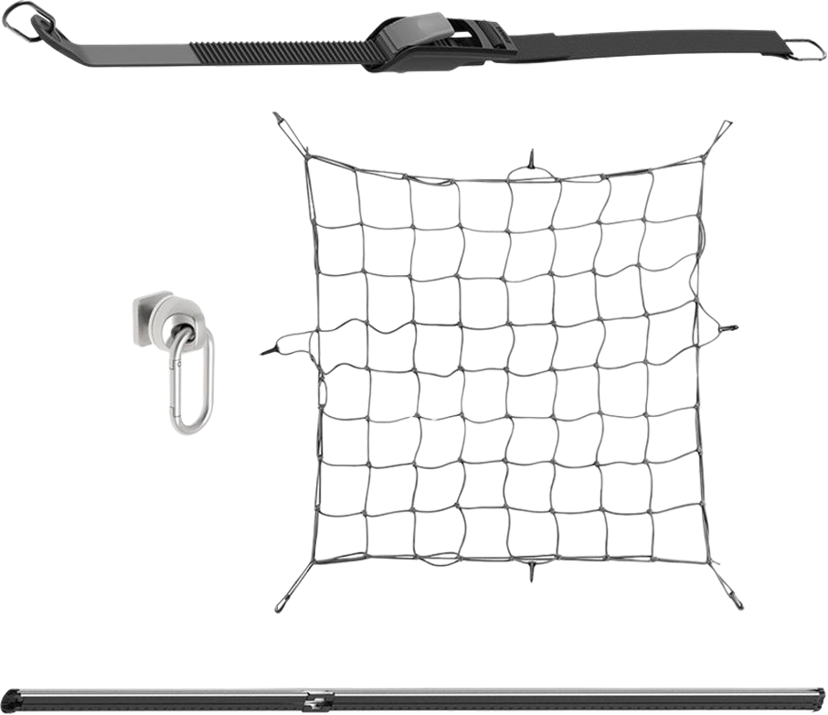 Garasjeorganisator 211 cm med skinnesett 4,2 kg - Thule sett forfra