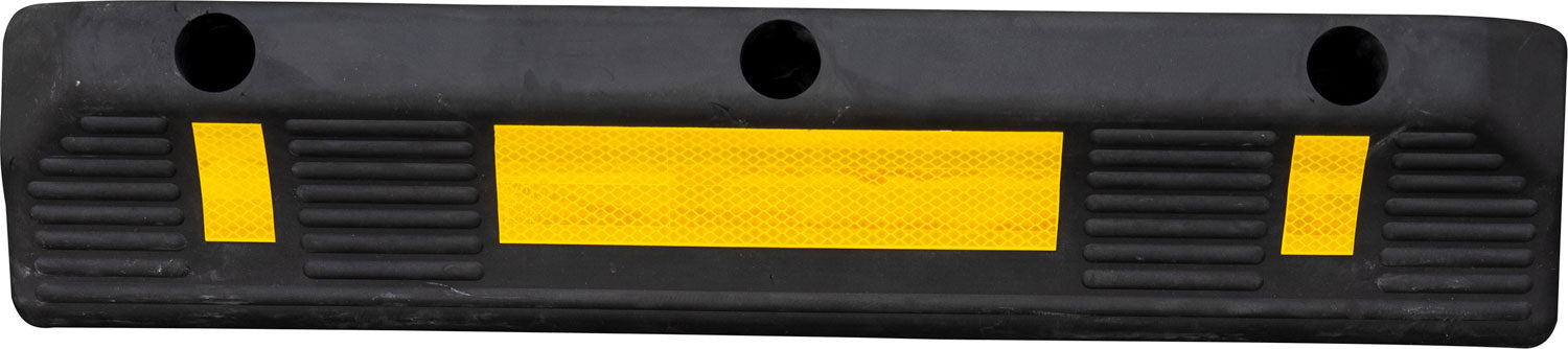 Garasjestopper i gummi med refleksstripe 58,7x12 cm - Petex for sikker parkering