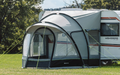 Garda reisefortelt for campingvogn 300x300 cm, 16 kg forfra