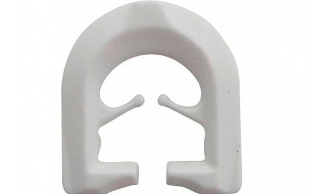 Gardinkroker for T-skinne 10-pakning plast hvit - SCHEIDdesign forfra
