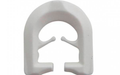 Gardinkroker for T-skinne 10-pakning plast hvit - SCHEIDdesign forfra