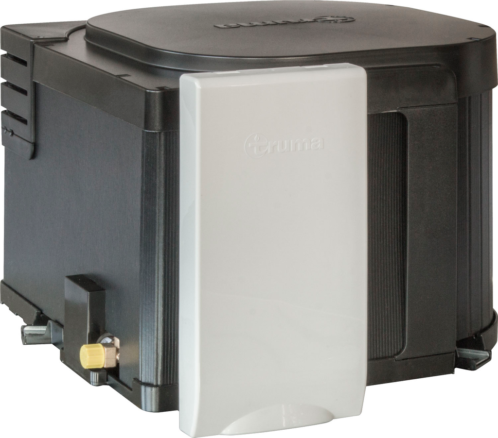 Gass varmtvannsbereder 10 l 1500 W 12 V rustfritt stål - Truma forfra