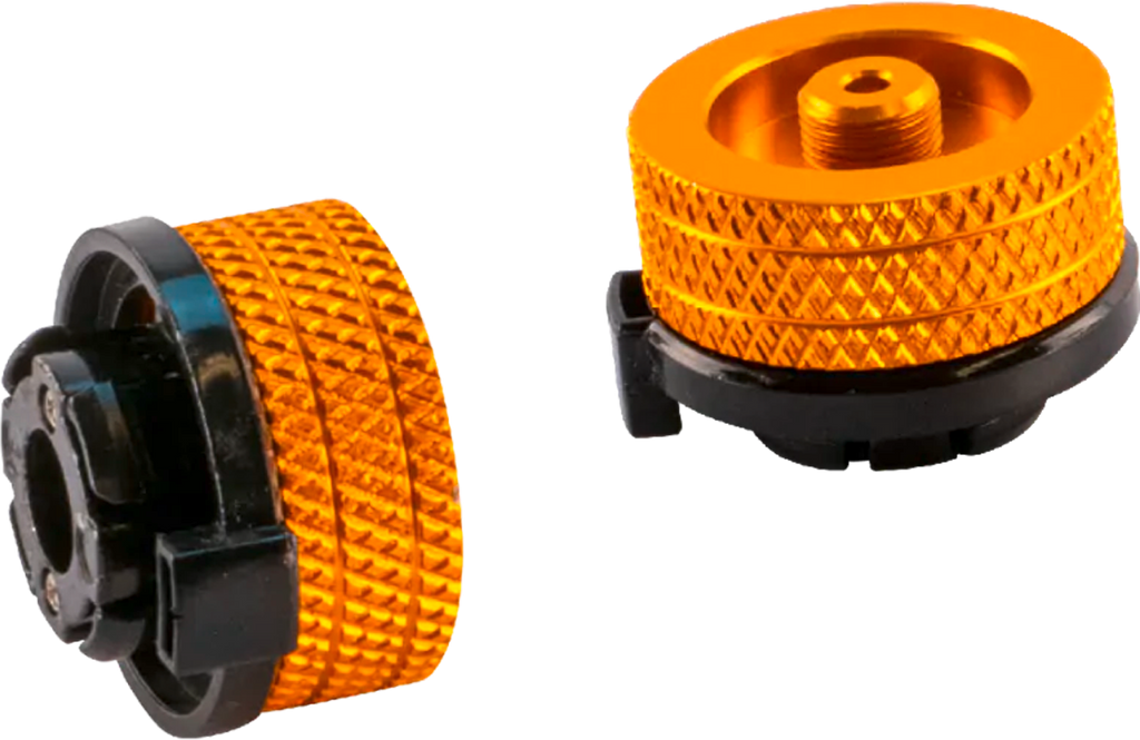 Gassadapter bajonett til EN417 gjengefeste for gasskartusjer Cadac forfra