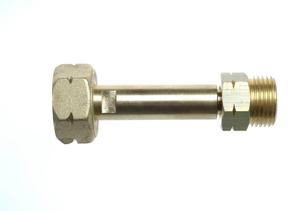Gassadapter Kombi x Shell messing 6 cm forfra