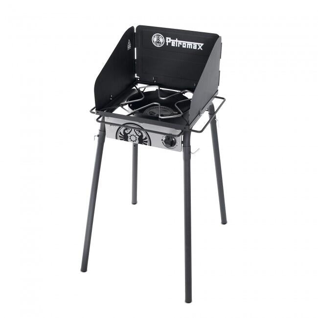 Gassbord med enkeltbrenner 5kW 116x58x68cm Petromax bakside