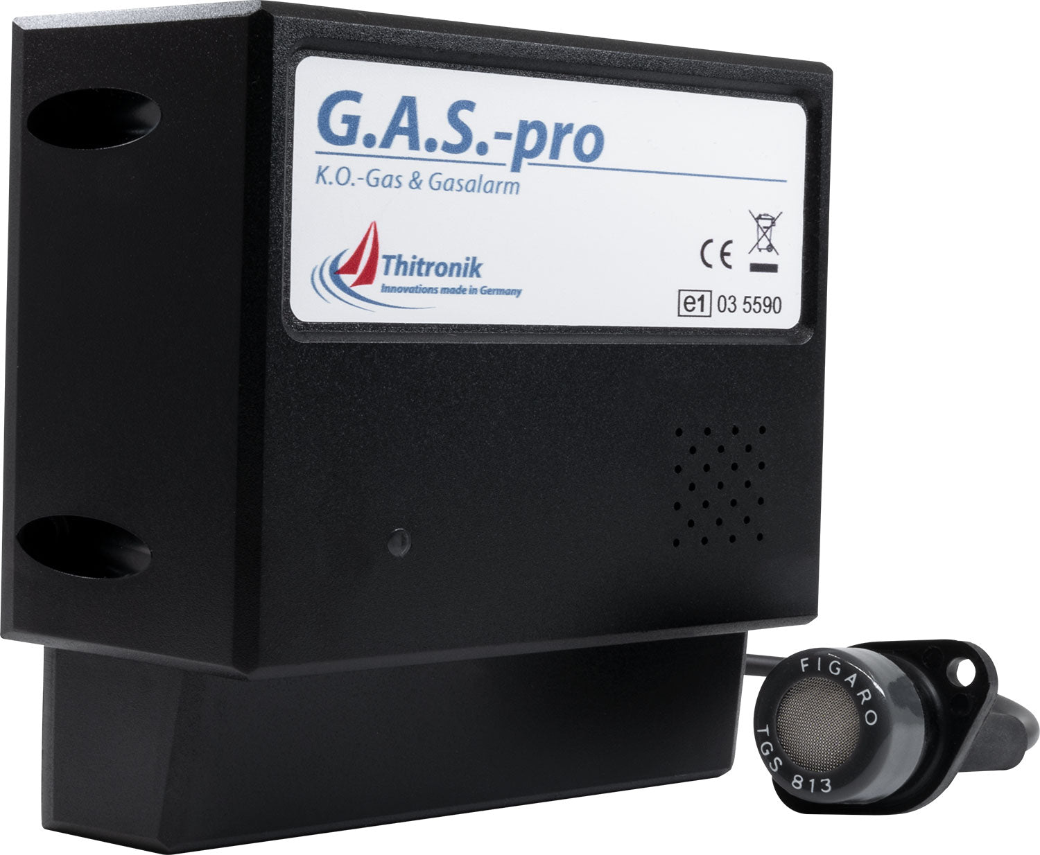 Gassdetektor G.A.S.-pro propan/butan/bedøvelsesgass 80 dB for sikker gassvarsling