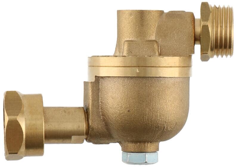 Gassfilter for direkte flaskemontering Shell-tilkobling Prakto forfra