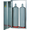Gassflaskeskap for 1x 33 kg flaske 1485x460x400 mm detalj av dørhengsel