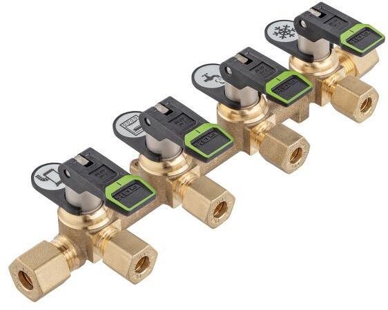 Gassfordelerblokk Marine KSV-AB montert i båt