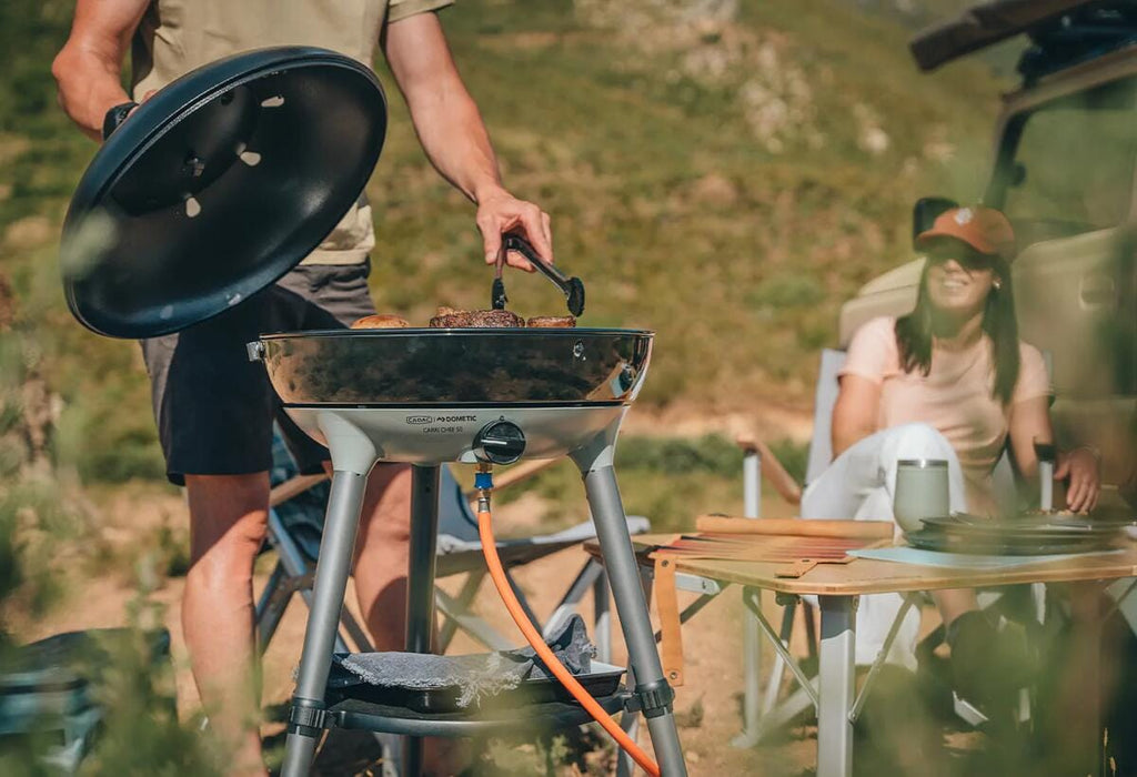 Termometer i lokket på Carri Chef 50 BBQ/Paella gassgrill