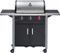 Gassgrill Chicago 3 R Turbo forfra med åpnet lokk